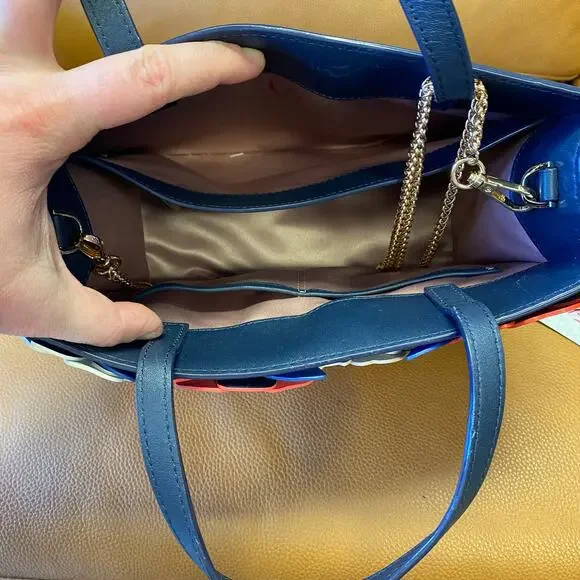 KATE SPADE Madison Daisy Lane Sam Leather Floral Convertible Crossbody Satchel - Picture 12 of 13